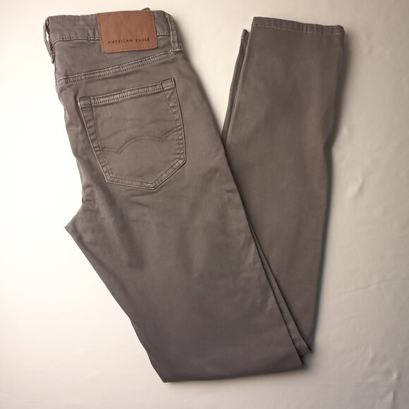 Men's American Eagle Jeans Size 28x32 Skinny Leg Grey Color - Picture 1 of 10